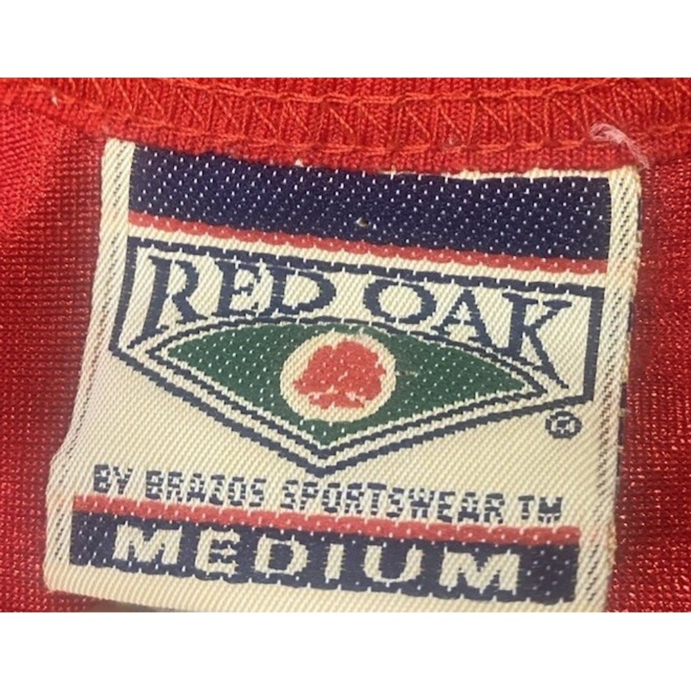 Vintage Red Oak By Brazos #58 Kansas City Chiefs Colors Jersey Medium Distressed - Picture 3 of 7